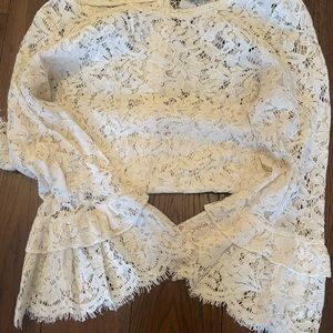 Beautiful ivory lace top